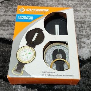 OUTDOOR PRODUCTS LENSATIC COMPASS HIKING CAMPING OUTDOOR ACTIVITIES